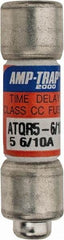 Ferraz Shawmut - 300 VDC, 600 VAC, 5.6 Amp, Time Delay General Purpose Fuse - Clip Mount, 1-1/2" OAL, 100 at DC, 200 at AC kA Rating, 13/32" Diam - Strong Tooling