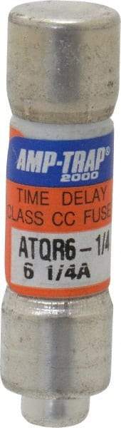 Ferraz Shawmut - 300 VDC, 600 VAC, 6.25 Amp, Time Delay General Purpose Fuse - Clip Mount, 1-1/2" OAL, 100 at DC, 200 at AC kA Rating, 13/32" Diam - Strong Tooling