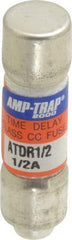 Ferraz Shawmut - 300 VDC, 600 VAC, 0.5 Amp, Time Delay General Purpose Fuse - Clip Mount, 1-1/2" OAL, 100 at DC, 200 at AC kA Rating, 13/32" Diam - Strong Tooling