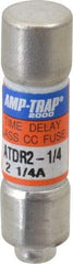 Ferraz Shawmut - 300 VDC, 600 VAC, 2.25 Amp, Time Delay General Purpose Fuse - Clip Mount, 1-1/2" OAL, 100 at DC, 200 at AC kA Rating, 13/32" Diam - Strong Tooling