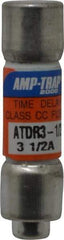 Ferraz Shawmut - 300 VDC, 600 VAC, 3.5 Amp, Time Delay General Purpose Fuse - Clip Mount, 1-1/2" OAL, 100 at DC, 200 at AC kA Rating, 13/32" Diam - Strong Tooling