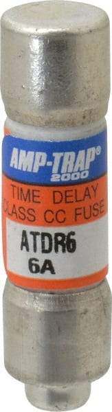 Ferraz Shawmut - 300 VDC, 600 VAC, 6 Amp, Time Delay General Purpose Fuse - Clip Mount, 1-1/2" OAL, 100 at DC, 200 at AC kA Rating, 13/32" Diam - Strong Tooling