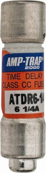 Ferraz Shawmut - 300 VDC, 600 VAC, 6.25 Amp, Time Delay General Purpose Fuse - Clip Mount, 1-1/2" OAL, 100 at DC, 200 at AC kA Rating, 13/32" Diam - Strong Tooling