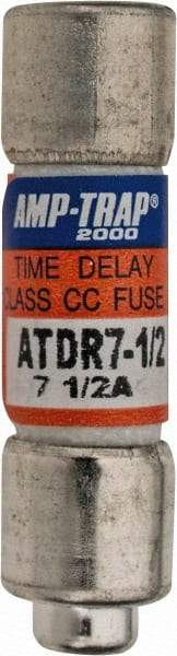 Ferraz Shawmut - 300 VDC, 600 VAC, 7.5 Amp, Time Delay General Purpose Fuse - Clip Mount, 1-1/2" OAL, 100 at DC, 200 at AC kA Rating, 13/32" Diam - Strong Tooling