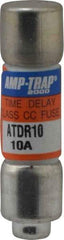 Ferraz Shawmut - 300 VDC, 600 VAC, 10 Amp, Time Delay General Purpose Fuse - Clip Mount, 1-1/2" OAL, 100 at DC, 200 at AC kA Rating, 13/32" Diam - Strong Tooling