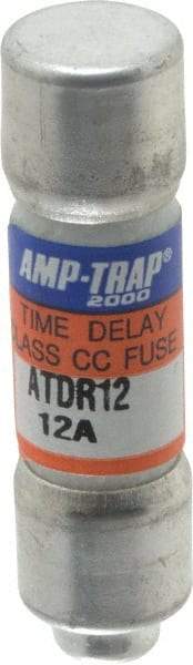 Ferraz Shawmut - 300 VDC, 600 VAC, 12 Amp, Time Delay General Purpose Fuse - Clip Mount, 1-1/2" OAL, 100 at DC, 200 at AC kA Rating, 13/32" Diam - Strong Tooling