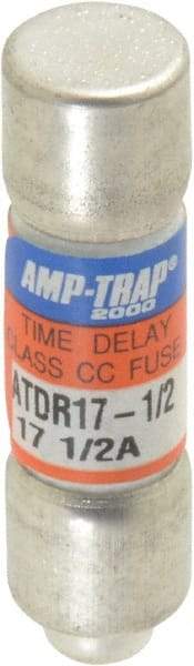 Ferraz Shawmut - 300 VDC, 600 VAC, 17.5 Amp, Time Delay General Purpose Fuse - Clip Mount, 1-1/2" OAL, 100 at DC, 200 at AC kA Rating, 13/32" Diam - Strong Tooling