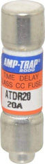 Ferraz Shawmut - 300 VDC, 600 VAC, 20 Amp, Time Delay General Purpose Fuse - Clip Mount, 1-1/2" OAL, 100 at DC, 200 at AC kA Rating, 13/32" Diam - Strong Tooling