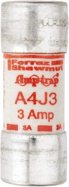 Ferraz Shawmut - 300 VDC, 600 VAC, 3 Amp, Fast-Acting General Purpose Fuse - Clip Mount, 2-1/4" OAL, 100 at DC, 200 at AC kA Rating, 13/16" Diam - Strong Tooling