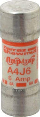 Ferraz Shawmut - 300 VDC, 600 VAC, 6 Amp, Fast-Acting General Purpose Fuse - Clip Mount, 2-1/4" OAL, 100 at DC, 200 at AC kA Rating, 13/16" Diam - Strong Tooling