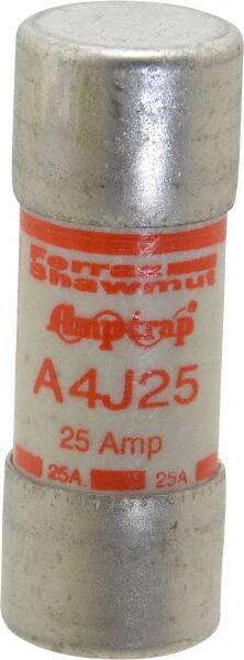 Ferraz Shawmut - 300 VDC, 600 VAC, 25 Amp, Fast-Acting General Purpose Fuse - Clip Mount, 2-1/4" OAL, 100 at DC, 200 at AC kA Rating, 13/16" Diam - Strong Tooling