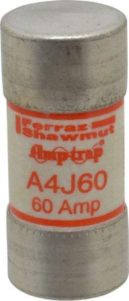 Ferraz Shawmut - 300 VDC, 600 VAC, 60 Amp, Fast-Acting General Purpose Fuse - Clip Mount, 2-3/8" OAL, 100 at DC, 200 at AC kA Rating, 1-1/16" Diam - Strong Tooling