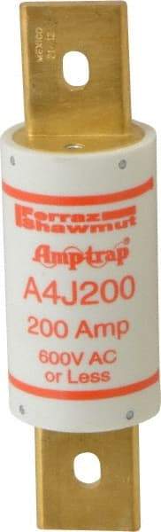 Ferraz Shawmut - 300 VDC, 600 VAC, 200 Amp, Fast-Acting General Purpose Fuse - Clip Mount, 5-3/4" OAL, 100 at DC, 200 at AC kA Rating, 1-5/8" Diam - Strong Tooling