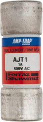 Ferraz Shawmut - 500 VDC, 600 VAC, 1 Amp, Time Delay General Purpose Fuse - Clip Mount, 2-1/4" OAL, 100 at DC, 200 at AC, 300 (Self-Certified) kA Rating, 13/16" Diam - Strong Tooling