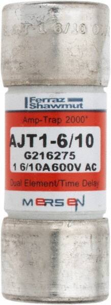 Ferraz Shawmut - 500 VDC, 600 VAC, 1.6 Amp, Time Delay General Purpose Fuse - Clip Mount, 2-1/4" OAL, 100 at DC, 200 at AC, 300 (Self-Certified) kA Rating, 13/16" Diam - Strong Tooling