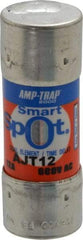 Ferraz Shawmut - 500 VDC, 600 VAC, 12 Amp, Time Delay General Purpose Fuse - Clip Mount, 2-1/4" OAL, 100 at DC, 200 at AC, 300 (Self-Certified) kA Rating, 13/16" Diam - Strong Tooling