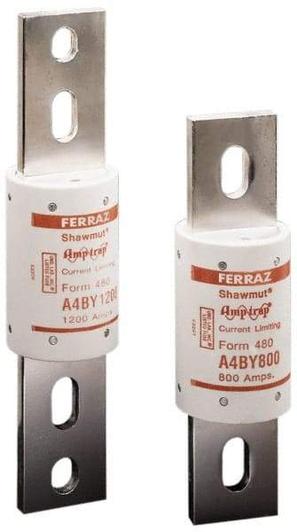 Ferraz Shawmut - 300 VDC, 600 VAC, 1600 Amp, Time Delay General Purpose Fuse - Bolt-on Mount, 10-3/4" OAL, 100 at DC, 200 at AC kA Rating, 3" Diam - Strong Tooling