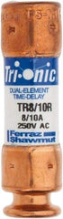 Ferraz Shawmut - 250 VAC/VDC, 0.8 Amp, Time Delay General Purpose Fuse - Clip Mount, 50.8mm OAL, 20 at DC, 200 at AC kA Rating, 9/16" Diam - Strong Tooling