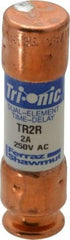 Ferraz Shawmut - 250 VAC/VDC, 2 Amp, Time Delay General Purpose Fuse - Clip Mount, 50.8mm OAL, 20 at DC, 200 at AC kA Rating, 9/16" Diam - Strong Tooling