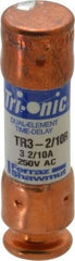 Ferraz Shawmut - 160 VDC, 250 VAC, 3.2 Amp, Time Delay General Purpose Fuse - Clip Mount, 50.8mm OAL, 20 at DC, 200 at AC kA Rating, 9/16" Diam - Strong Tooling