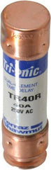 Ferraz Shawmut - 250 VAC/VDC, 40 Amp, Time Delay General Purpose Fuse - Clip Mount, 76.2mm OAL, 20 at DC, 200 at AC kA Rating, 13/16" Diam - Strong Tooling