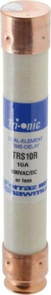 Ferraz Shawmut - 600 VAC/VDC, 10 Amp, Time Delay General Purpose Fuse - Clip Mount, 127mm OAL, 20 at DC, 200 at AC kA Rating, 13/16" Diam - Strong Tooling