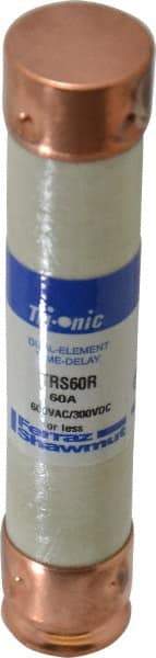 Ferraz Shawmut - 300 VDC, 600 VAC, 60 Amp, Time Delay General Purpose Fuse - Clip Mount, 5-1/2" OAL, 20 at DC, 200 at AC kA Rating, 1-1/16" Diam - Strong Tooling