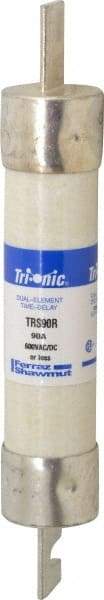 Ferraz Shawmut - 600 VAC/VDC, 90 Amp, Time Delay General Purpose Fuse - Clip Mount, 7-7/8" OAL, 100 at DC, 200 at AC kA Rating, 1-5/16" Diam - Strong Tooling