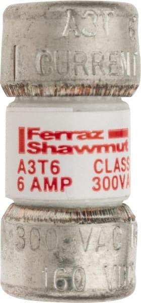 Ferraz Shawmut - 160 VDC, 300 VAC, 6 Amp, Fast-Acting General Purpose Fuse - Clip Mount, 7/8" OAL, 200 at AC, 50 at DC kA Rating, 13/32" Diam - Strong Tooling