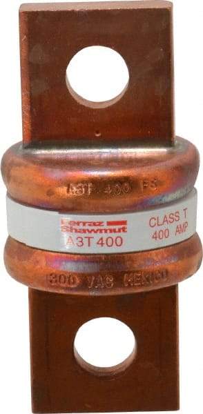 Ferraz Shawmut - 160 VDC, 300 VAC, 400 Amp, Fast-Acting General Purpose Fuse - Bolt-on Mount, 2-3/4" OAL, 200 at AC, 50 at DC kA Rating, 1-21/64" Diam - Strong Tooling