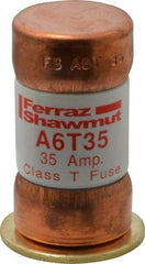 Ferraz Shawmut - 300 VDC, 600 VAC, 35 Amp, Fast-Acting General Purpose Fuse - Clip Mount, 1-9/16" OAL, 100 at DC, 200 at AC kA Rating, 13/16" Diam - Strong Tooling