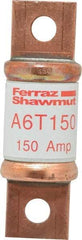 Ferraz Shawmut - 300 VDC, 600 VAC, 150 Amp, Fast-Acting General Purpose Fuse - Bolt-on Mount, 3-1/4" OAL, 100 at DC, 200 at AC kA Rating, 1-1/16" Diam - Strong Tooling