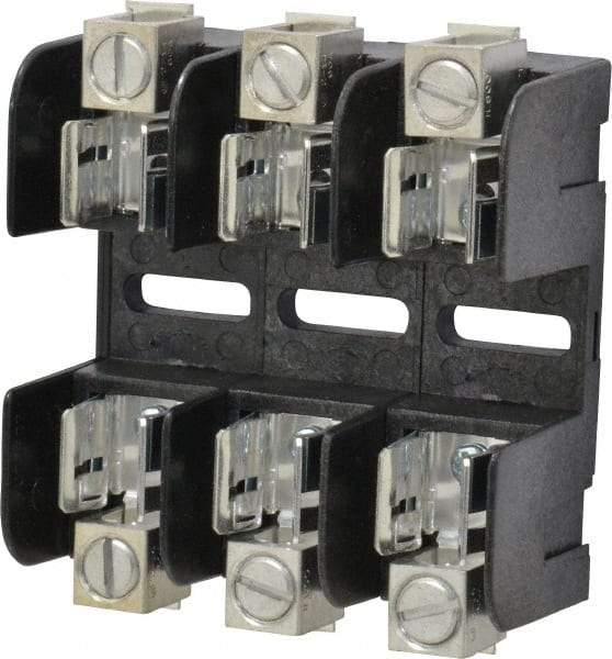 Ferraz Shawmut - 3 Pole, 250 VAC/VDC, 30 Amp, Screw Mount Fuse Block - 3 Inch Long x 3 Inch Wide x 1.38 Inch High Block - Strong Tooling