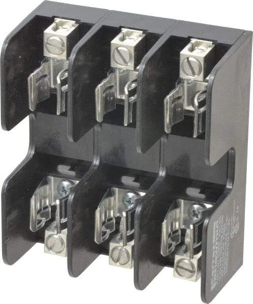 Ferraz Shawmut - 3 Pole, 250 VAC/VDC, 60 Amp, Screw Mount Fuse Block - 3 Inch Long x 3 Inch Wide x 1.38 Inch High Block - Strong Tooling