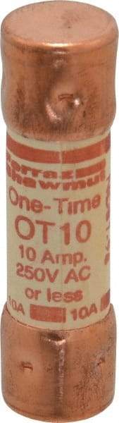 Ferraz Shawmut - 250 VAC/VDC, 10 Amp, Fast-Acting General Purpose Fuse - Clip Mount, 50.8mm OAL, 20 at DC, 50 at AC kA Rating, 9/16" Diam - Strong Tooling