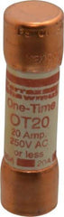 Ferraz Shawmut - 250 VAC/VDC, 20 Amp, Fast-Acting General Purpose Fuse - Clip Mount, 50.8mm OAL, 20 at DC, 50 at AC kA Rating, 9/16" Diam - Strong Tooling