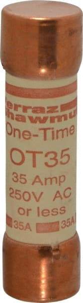 Ferraz Shawmut - 250 VAC/VDC, 35 Amp, Fast-Acting General Purpose Fuse - Clip Mount, 76.2mm OAL, 20 at DC, 50 at AC kA Rating, 13/16" Diam - Strong Tooling