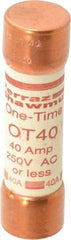 Ferraz Shawmut - 250 VAC/VDC, 40 Amp, Fast-Acting General Purpose Fuse - Clip Mount, 76.2mm OAL, 20 at DC, 50 at AC kA Rating, 13/16" Diam - Strong Tooling