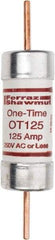 Ferraz Shawmut - 250 VAC/VDC, 125 Amp, Fast-Acting General Purpose Fuse - Clip Mount, 7-1/8" OAL, 20 at DC, 50 at AC kA Rating, 1-9/16" Diam - Strong Tooling