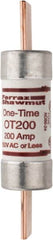 Ferraz Shawmut - 250 VAC/VDC, 200 Amp, Fast-Acting General Purpose Fuse - Clip Mount, 7-1/8" OAL, 20 at DC, 50 at AC kA Rating, 1-9/16" Diam - Strong Tooling