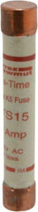 Ferraz Shawmut - 300 VDC, 600 VAC, 15 Amp, Fast-Acting General Purpose Fuse - Clip Mount, 127mm OAL, 20 at DC, 50 at AC kA Rating, 13/16" Diam - Strong Tooling