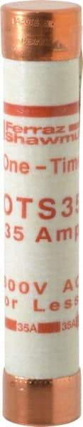 Ferraz Shawmut - 300 VDC, 600 VAC, 35 Amp, Fast-Acting General Purpose Fuse - Clip Mount, 5-1/2" OAL, 20 at DC, 50 at AC kA Rating, 1-1/16" Diam - Strong Tooling