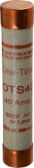 Ferraz Shawmut - 300 VDC, 600 VAC, 40 Amp, Fast-Acting General Purpose Fuse - Clip Mount, 5-1/2" OAL, 20 at DC, 50 at AC kA Rating, 1-1/16" Diam - Strong Tooling