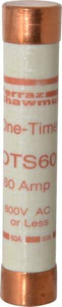 Ferraz Shawmut - 300 VDC, 600 VAC, 60 Amp, Fast-Acting General Purpose Fuse - Clip Mount, 5-1/2" OAL, 20 at DC, 50 at AC kA Rating, 1-1/16" Diam - Strong Tooling