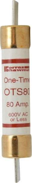 Ferraz Shawmut - 300 VDC, 600 VAC, 80 Amp, Fast-Acting General Purpose Fuse - Clip Mount, 7-7/8" OAL, 20 at DC, 50 at AC kA Rating, 1-5/16" Diam - Strong Tooling