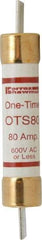 Ferraz Shawmut - 300 VDC, 600 VAC, 80 Amp, Fast-Acting General Purpose Fuse - Clip Mount, 7-7/8" OAL, 20 at DC, 50 at AC kA Rating, 1-5/16" Diam - Strong Tooling