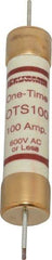 Ferraz Shawmut - 300 VDC, 600 VAC, 100 Amp, Fast-Acting General Purpose Fuse - Clip Mount, 7-7/8" OAL, 20 at DC, 50 at AC kA Rating, 1-5/16" Diam - Strong Tooling