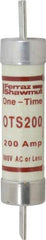 Ferraz Shawmut - 300 VDC, 600 VAC, 200 Amp, Fast-Acting General Purpose Fuse - Clip Mount, 9-5/8" OAL, 20 at DC, 50 at AC kA Rating, 1-13/16" Diam - Strong Tooling