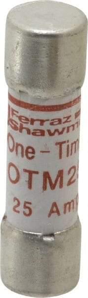 Ferraz Shawmut - 250 VAC, 25 Amp, Fast-Acting General Purpose Fuse - Clip Mount, 1-1/2" OAL, 10 at AC kA Rating, 13/32" Diam - Strong Tooling