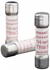 Ferraz Shawmut - 250 VAC, 0.3 Amp, Time Delay General Purpose Fuse - Clip Mount, 1-1/2" OAL, 10 at AC kA Rating, 13/32" Diam - Strong Tooling